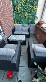 Tuinset, Tuin en Terras, Tuinsets en Loungesets, Ophalen, 4 zitplaatsen, Gebruikt, Rotan