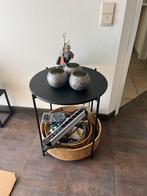 Rond tafeltje, Huis en Inrichting, Tafels | Bijzettafels, Ophalen, Zo goed als nieuw, Rond