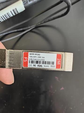 10Gbps glasvezelkabel 2m beschikbaar voor biedingen