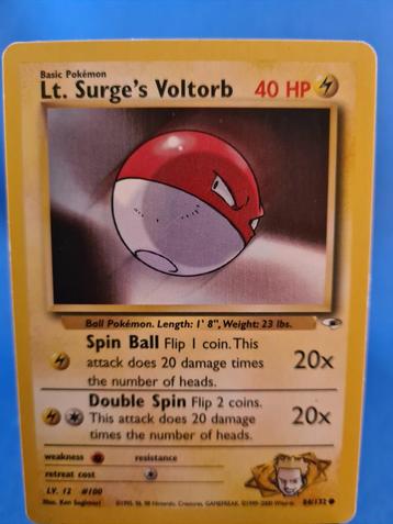 Lt. Surge's Voltorb 84/132 - Gym Heroes beschikbaar voor biedingen