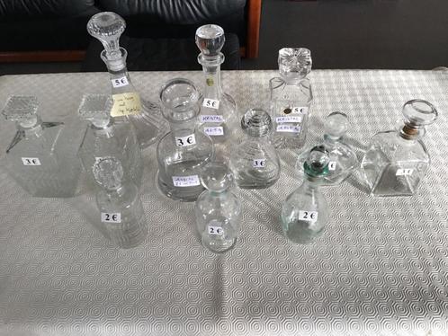 12 mooie karaffen met deksel, Antiek en Kunst, Antiek | Glaswerk en Kristal, Ophalen of Verzenden
