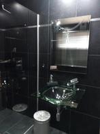 Glazen douchewand, Huis en Inrichting, Badkamer | Badkamermeubels, Ophalen, Gebruikt, 100 tot 150 cm, 200 cm of meer