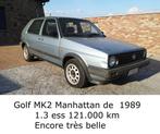 Golf MK2 Manhattan édition 1.3 ess de 1989 121.000km 5 vites, Auto's, Volkswagen, Blauw, Bedrijf, Golf, 5 zetels