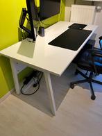 Witte bureautafel - af te halen - gedemonteerd, Huis en Inrichting, Bureaus, Ophalen, Gebruikt, Bureau