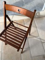 Houten vouwstoelen, Huis en Inrichting, Stoelen, Ophalen, Bruin, Modern klassiek, Zo goed als nieuw