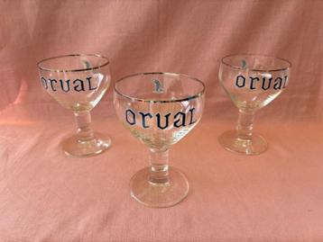 3 verres Orval, Enlèvement ou Envoi, Comme neuf, Ustensile