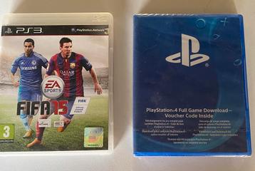 PS3 FIFA 15 + Nieuwe PS4 Downloadcase (verzegeld) beschikbaar voor biedingen