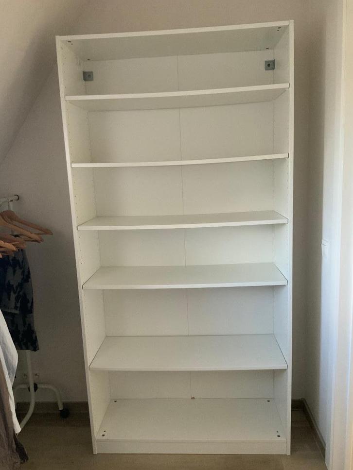 Ikea kast wit, Huis en Inrichting, Kasten | Boekenkasten, Gebruikt, 50 tot 100 cm, 200 cm of meer, 25 tot 50 cm, Met plank(en)