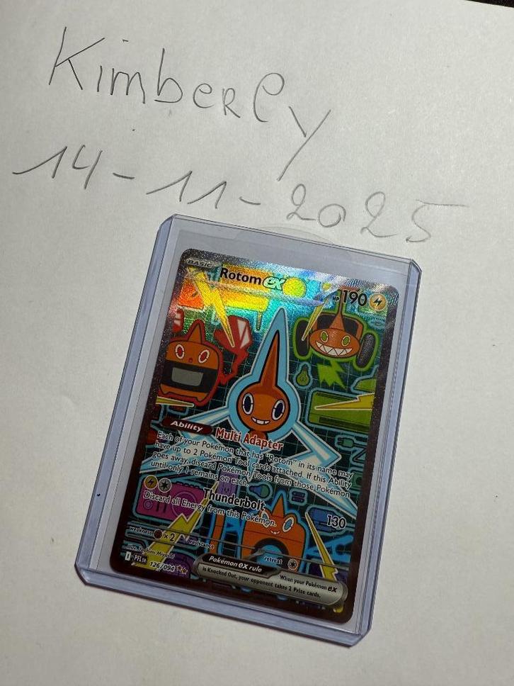 Pokémon Phantasmal Flames Rotom EX #126/094 Engels, Hobby en Vrije tijd, Verzamelkaartspellen | Pokémon, Zo goed als nieuw, Losse kaart