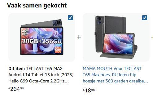 tablet t65 max 13 inch Android 14 Mediatek Helio G99. Nieuw, Computers en Software, Android Tablets, Nieuw, Wi-Fi en Mobiel internet