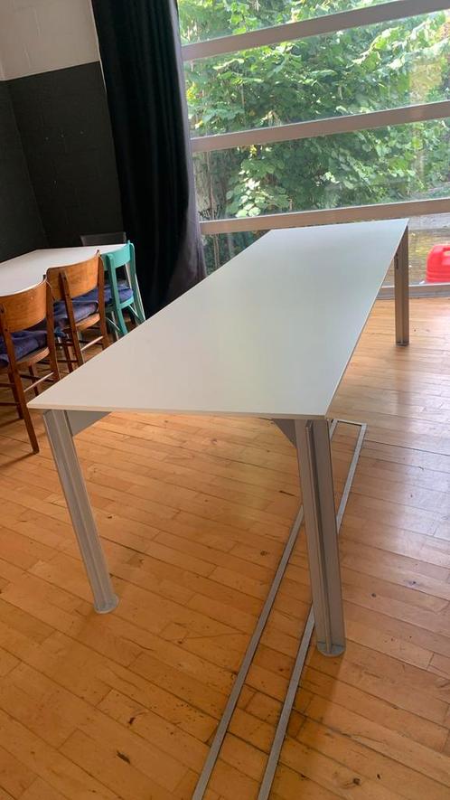 Bureau 240 x 80 cm wit- design Bulo H2O, Huis en Inrichting, Bureaus, Zo goed als nieuw, Bureau, In hoogte verstelbaar, Ophalen