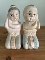 Set houten boeddha beeldjes 15cm, Comme neuf, Enlèvement ou Envoi