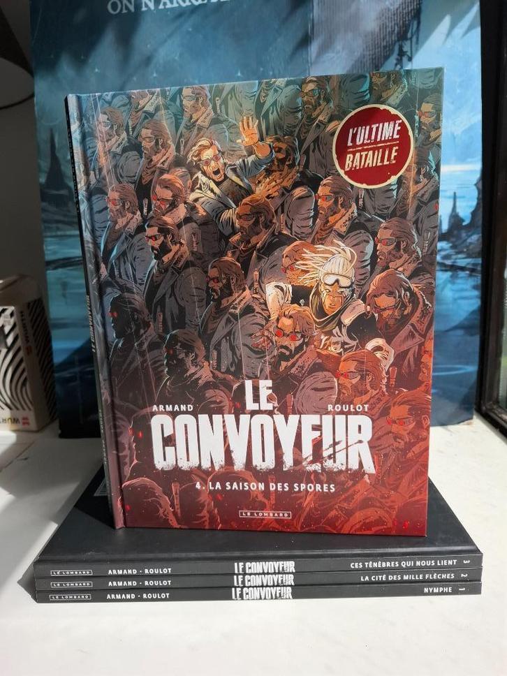 LE CONVOYEUR TOMES 1 à 4 SERIE COMPLETE TBE TOUS EO, Boeken, Stripverhalen, Zo goed als nieuw, Complete serie of reeks, Ophalen of Verzenden