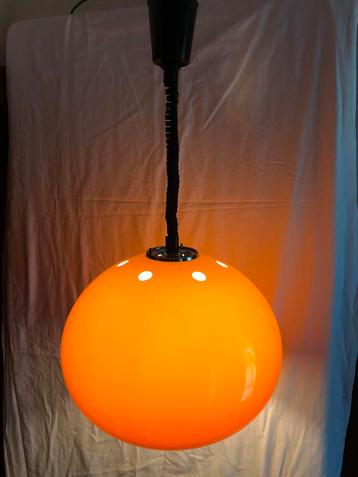 space age vintage retro GUZZINI grote mushroom hanglamp 70's