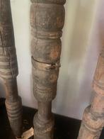 Houten ornamenten op statief, Antiek en Kunst, Ophalen of Verzenden