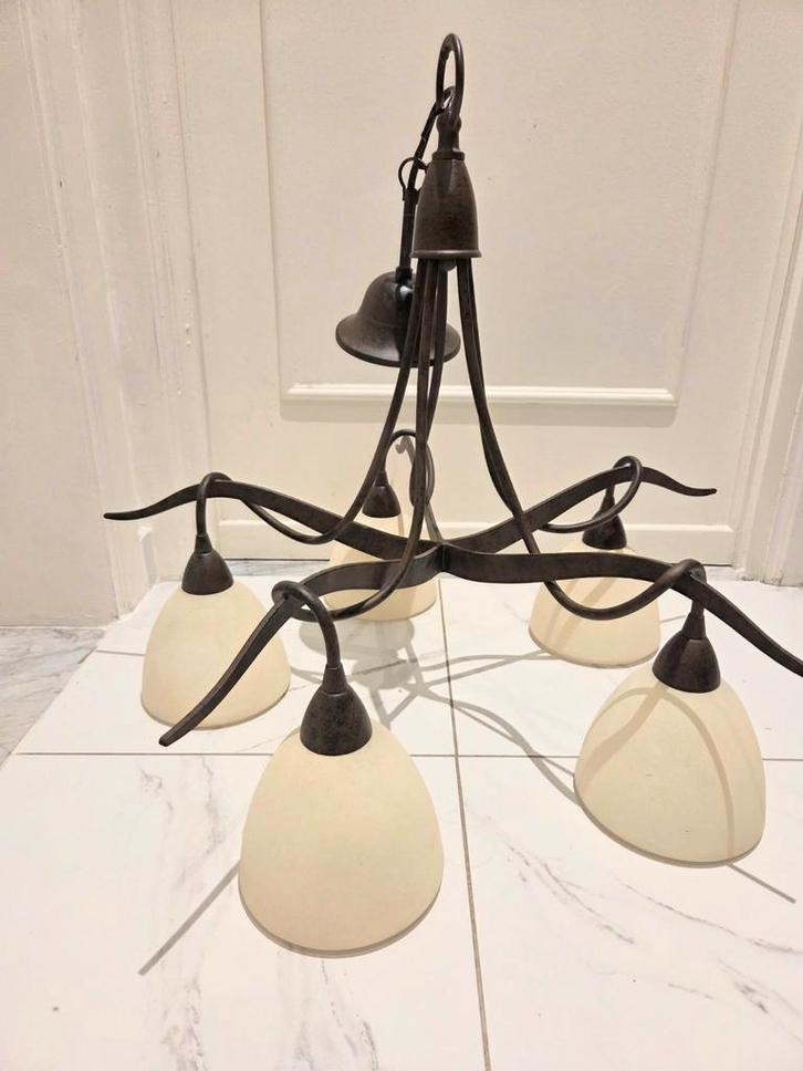 Lustre classique à 5 lumières — 55€, Maison & Meubles, Lampes | Suspensions, Enlèvement