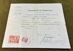 Getuigschrift Burgertrouw, Lier 1946, Envoi