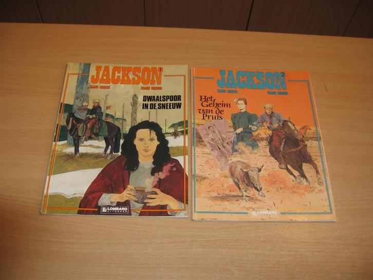 Jackson : Deel 1 + 2 in eerste druk., Boeken, Stripverhalen, Gelezen, Meerdere stripboeken, Ophalen of Verzenden