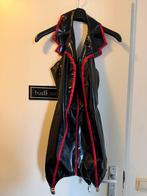 robe fétichiste sexy en latex/datex rouge noir, Envoi, Comme neuf, Taille 36 (S), Rouge