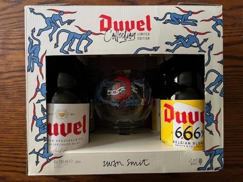 Duvel Box Iwan Smit HOND glas + 2 x Duvel 666 & 2 x Duvel, Verzamelen, Biermerken, Nieuw, Overige typen, Duvel, Ophalen of Verzenden