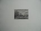 Charles Emile Jacques  Ets  Landschap  2, Antiek en Kunst, Kunst | Etsen en Gravures, Verzenden