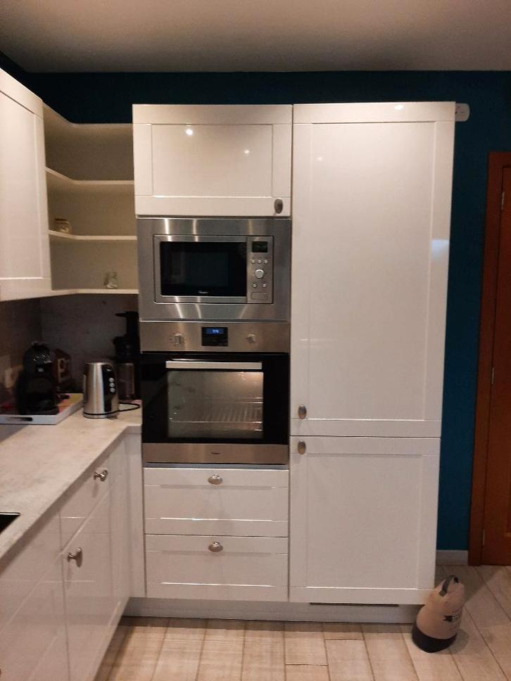 Cuisine, Huis en Inrichting, Keuken | Complete keukens, Gebruikt, Wit, Hoogglans of Gelakt, Ophalen