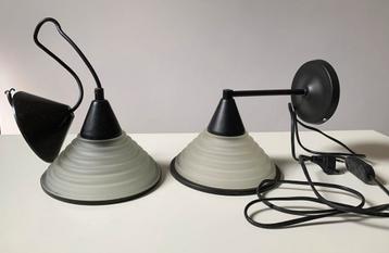 Set lampen, hanglamp en wandlamp