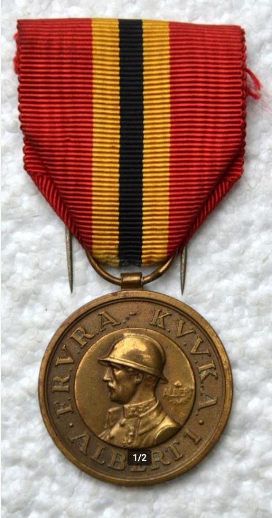 Medaille, Kon Verbond Veteranen Koning Albert-1 1948-1973, Verzamelen, Militaria | Algemeen, Landmacht, Lintje, Medaille of Wings