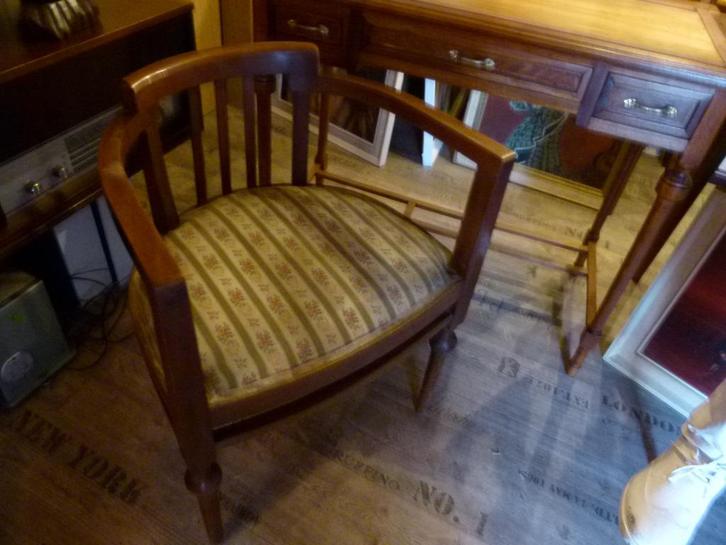 Art Deco bureaustoel eiken 1900-1925, Antiek en Kunst, Antiek | Meubels | Stoelen en Sofa's, Ophalen of Verzenden