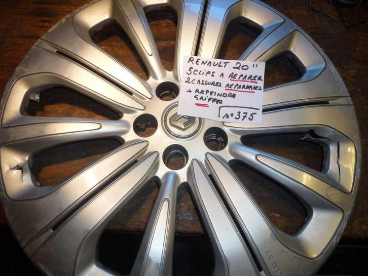 enjoliveur Renault 20'' Aérodesign  (n°375) - 1pc, Autos : Pièces & Accessoires, Pneus & Jantes, Jante(s), 20 pouces, Utilisé