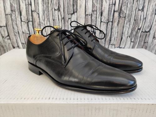 Van Lier zwart geklede schoenen voor mannen - Maat 42,5, Kleding | Heren, Schoenen, Zo goed als nieuw, Veterschoenen, Zwart, Verzenden