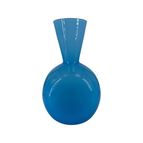 Kleine blauwe opaline vaas, Antiek en Kunst, Antiek | Glaswerk en Kristal, Ophalen of Verzenden
