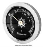 AHM13 ANGELO HUMIDOR HYGROMETER 45/35 MM  ZWARTE WIJZERPLAAT, Verzamelen, Verzenden, Nieuw, Tabaksdoos of Verpakking