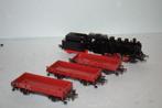 fleischmann ho loco vapeur DB 1305 + 3 wagons plat DB, Fleischmann, Locomotive, Envoi, Courant continu