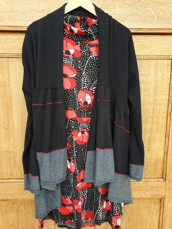 Set bestaande uit een jurk en een vest, Kleding | Dames, Jurken, Zo goed als nieuw