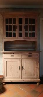 Landelijke buffetkast, Huis en Inrichting, Ophalen, Gebruikt, 100 tot 150 cm, Grenen