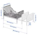 Ikea meegroeibed wit, incl lattenbodem, Ophalen, Gebruikt, Lattenbodem