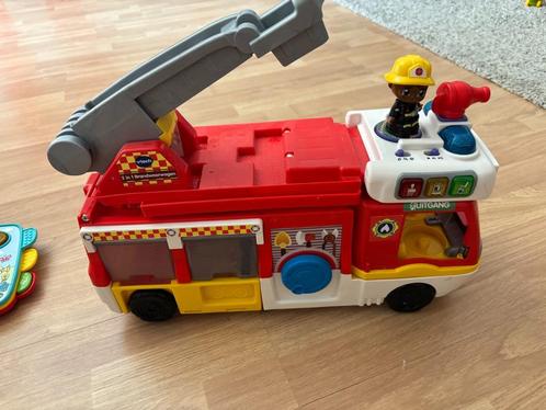 VTech Vrolijke Vriendjes 2 in 1 Brandweerwagen - Interactief, Kinderen en Baby's, Speelgoed | Vtech, Gebruikt, Ophalen of Verzenden