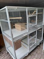 Setjes dubbele aluminium (kweek)kooien op wielen., Dieren en Toebehoren