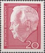 Y&T 305/306 Michel 429/430 Heinrich Lübke postfris XXX, Ophalen of Verzenden, BRD, Postfris