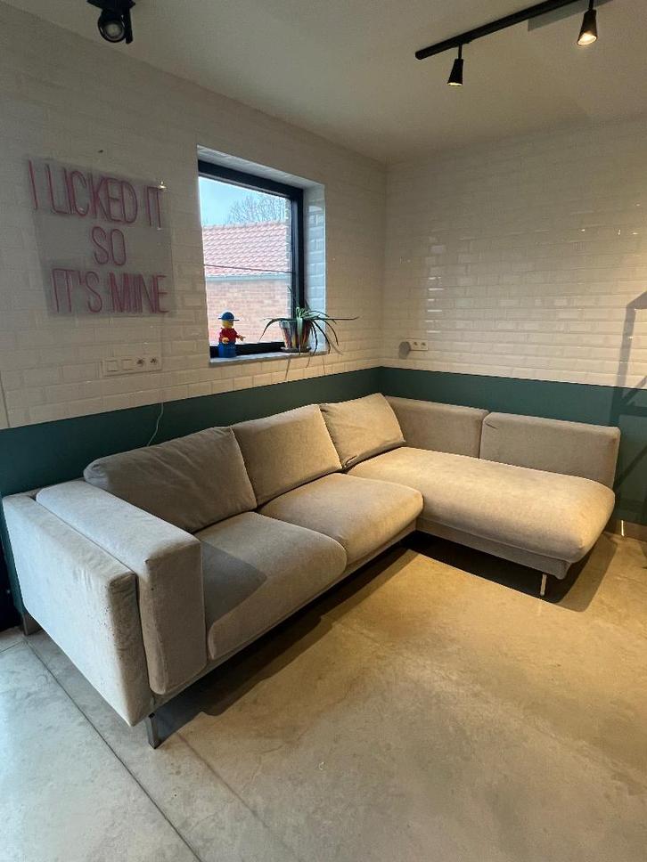 Zetel, Huis en Inrichting, Zetels | Zetels, Zo goed als nieuw, Hoekbank, Driepersoons, 250 tot 300 cm, 150 cm of meer, Stof, Ophalen