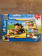 Paw Patrol puzzel 3x49, Kinderen en Baby's, Speelgoed | Kinderpuzzels, Gebruikt, Ophalen