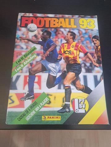 Football 93 Belgium Panini-album beschikbaar voor biedingen