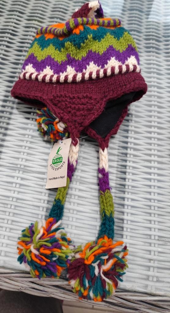 2 Nepalese hoeden met fleece aan de binnenkant, Kleding | Dames, Mutsen, Sjaals en Handschoenen, Nieuw, Muts, Ophalen of Verzenden