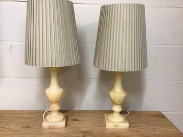 Lot de 2 Lampes en albâtre, Enlèvement