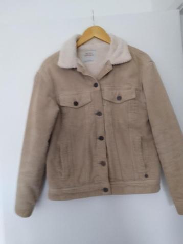 Gilet en velours côtelé Pull&Bear - Taille XS - comme neuf, Enlèvement ou Envoi, Pull&Bear, Beige, Comme neuf