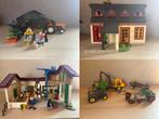 Lot ferme Playmobil (maison, ferme, serre, tracteurs, etc.), Ophalen, Zo goed als nieuw, Complete set
