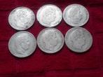 Frankrijk lot van 6 zilveren munten 5fr Louis-Philippe, Postzegels en Munten, Ophalen of Verzenden, Frankrijk, Zilver