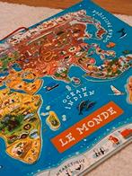 Houten magnetische wereldkaartpuzzel - 92 stukjes, Hobby en Vrije tijd, Ophalen, Minder dan 500 stukjes, Nieuw, Legpuzzel