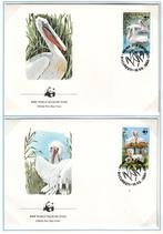 Postzegels WWF : diverse reeksen FDC's 1, Ophalen of Verzenden, Gestempeld, Dier of Natuur